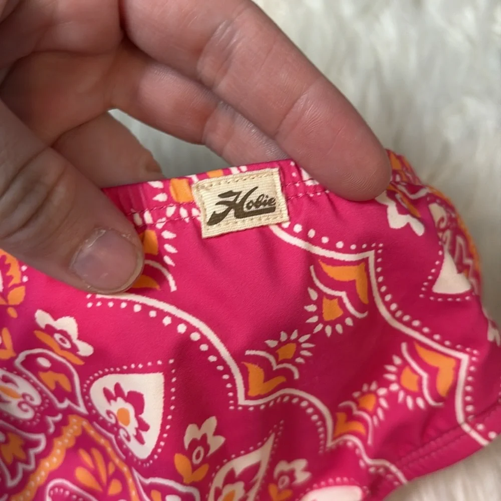 NWOT Hobie Pink Bandana Print Bikini Swim Bottoms Only Youth Size 8